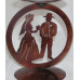Cowboy Wedding Medallion Candle Holder