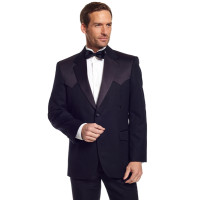 Circle S Traditional Western Tuxedo Coat in Black