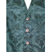 Floral Jacquard Men's Vest in Green